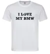 Мужская футболка I love my BMW Белый фото