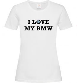 Женская футболка I love my BMW