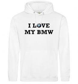 Женская толстовка (худи) I love my BMW Женская толстовка (худи) I love my BMW