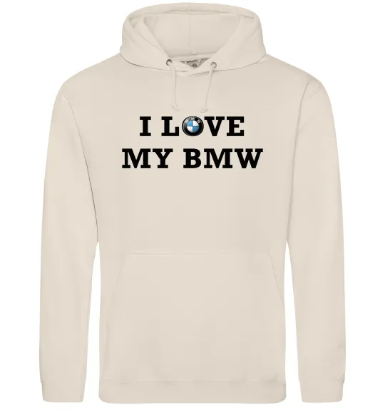 Женская толстовка (худи) I love my BMW Таш фото