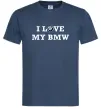 Мужская футболка I love my BMW Темно-синий фото