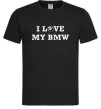 Мужская футболка I love my BMW Черный фото