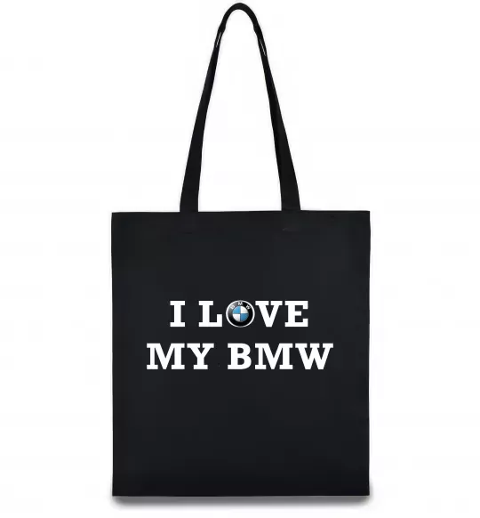 Эко-сумка I love my BMW Черный фото