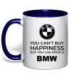 Чашка з кольоровою ручкою You can drive BMW Глибокий темно-синій Чашка з кольоровою ручкою You can drive BMW Глибокий темно-синій фото
