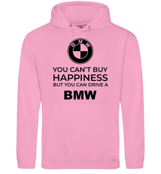 Мужская толстовка (худи) You can drive BMW Розовый фото