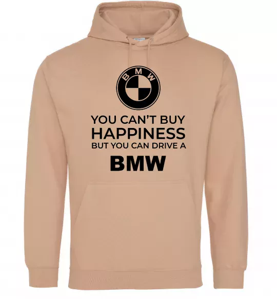 Чоловіча толстовка (худі) You can drive BMW Пісочний фото