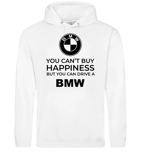 Жіноча толстовка (худі) You can drive BMW Білий фото