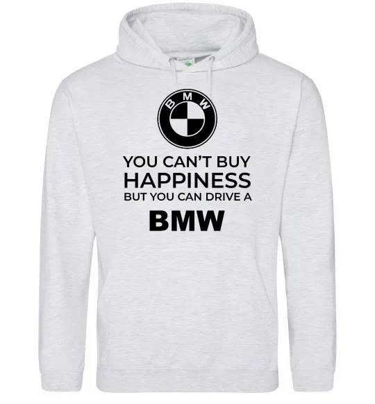 Жіноча толстовка (худі) You can drive BMW Сірий меланж фото