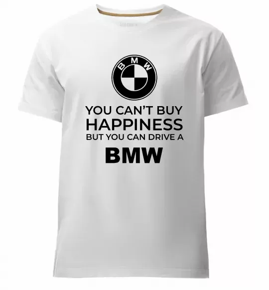 Чоловіча преміум футболка You can drive BMW Білий фото
