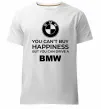 Чоловіча преміум футболка You can drive BMW Білий фото