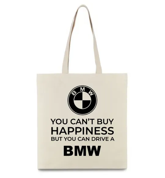 Эко-сумка You can drive BMW Бежевый фото