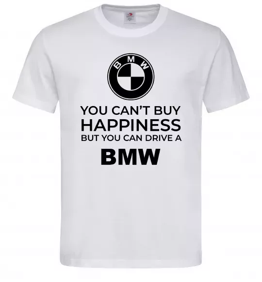 Мужская футболка You can drive BMW Белый фото