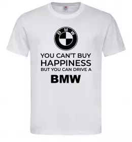 Мужская футболка You can drive BMW Белый фото