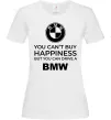 Жіноча футболка You can drive BMW Білий фото
