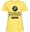 Жіноча футболка You can drive BMW Лимонний фото
