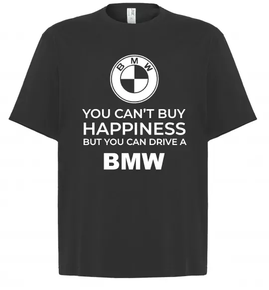 Футболка Оверсайз You can drive BMW Чорний фото