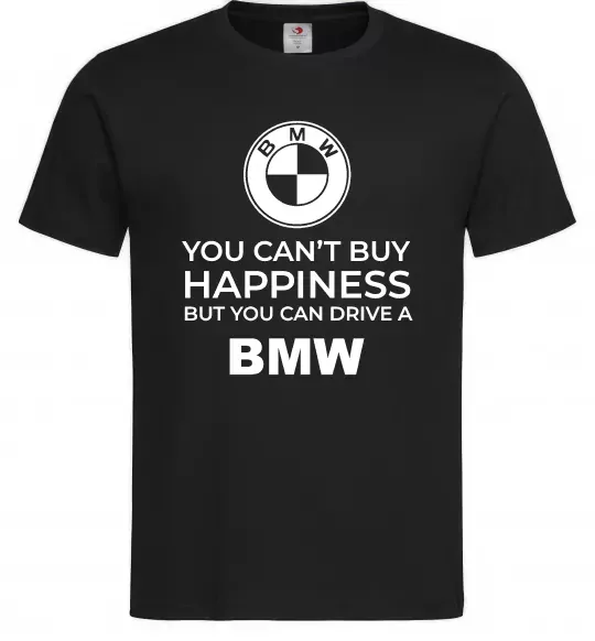 Мужская футболка You can drive BMW Черный фото