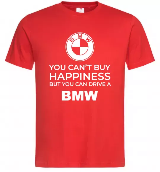 Мужская футболка You can drive BMW Красный фото