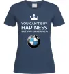 Жіноча футболка You can drive BMW Темно-синій фото