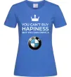 Жіноча футболка You can drive BMW Яскраво-синій фото