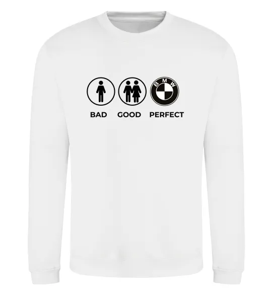 Світшот Bad Good Perfect Білий фото