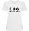 Жіноча футболка Bad Good Perfect Білий Жіноча футболка Bad Good Perfect Білий фото