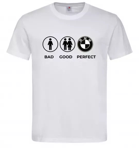 Мужская футболка Bad Good Perfect Белый фото