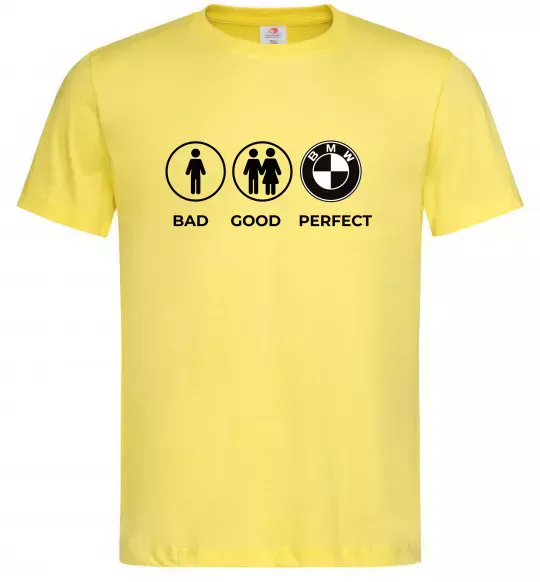 Мужская футболка Bad Good Perfect Лимонный фото