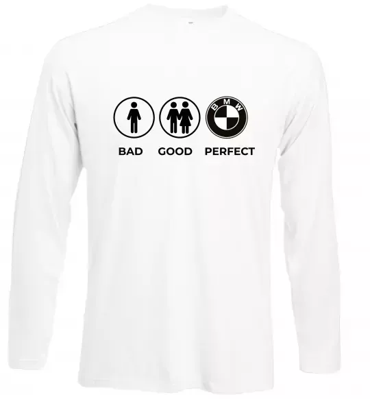 Лонгслів Bad Good Perfect Білий фото