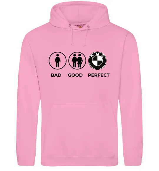 Жіноча толстовка (худі) Bad Good Perfect Рожевий фото