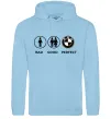 Жіноча толстовка (худі) Bad Good Perfect Блакитний фото