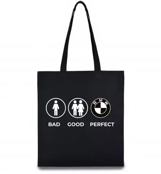 Еко-сумка Bad Good Perfect Чорний фото