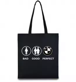 Еко-сумка Bad Good Perfect Чорний фото