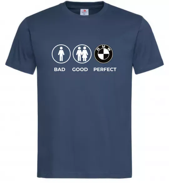 Мужская футболка Bad Good Perfect Темно-синий фото