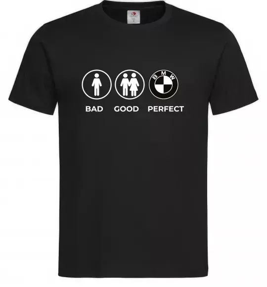 Мужская футболка Bad Good Perfect Черный фото