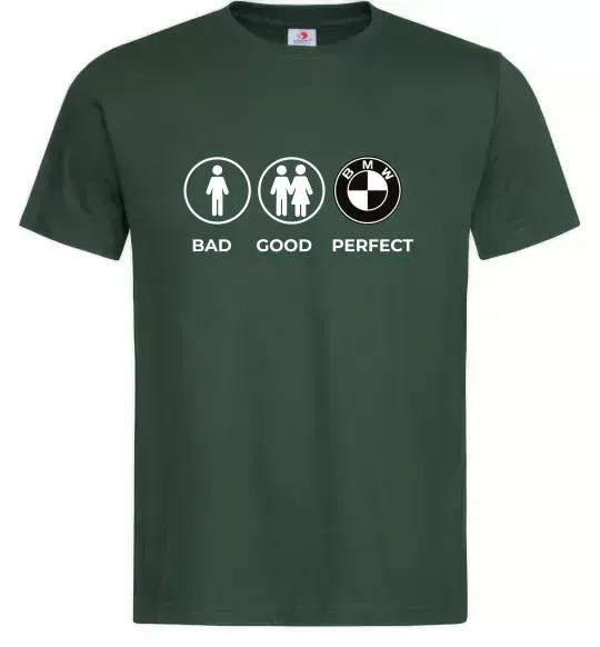 Мужская футболка Bad Good Perfect Темно-зеленый фото