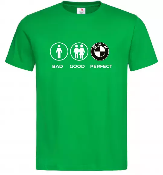 Мужская футболка Bad Good Perfect Зеленый фото