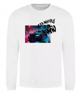 Світшот Money for BWM Білий фото