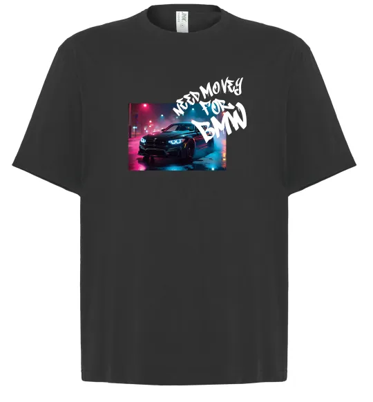 Футболка Оверсайз Money for BWM Чорний фото