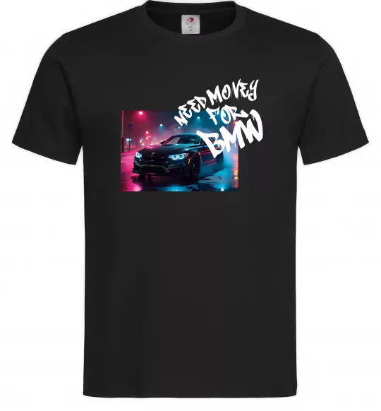 Чоловіча футболка Money for BWM Чорний фото