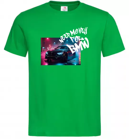 Чоловіча футболка Money for BWM Зелений фото