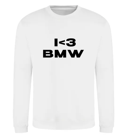 Свитшот I <3 BMW Белый фото