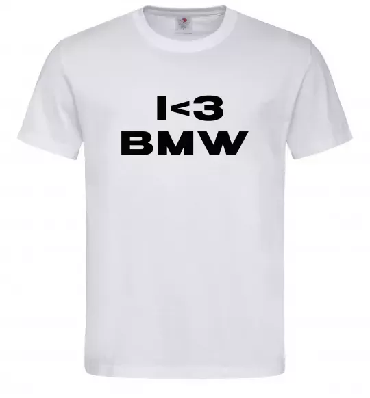 Чоловіча футболка I <3 BMW Білий фото