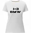 Жіноча преміум футболка I <3 BMW Білий фото