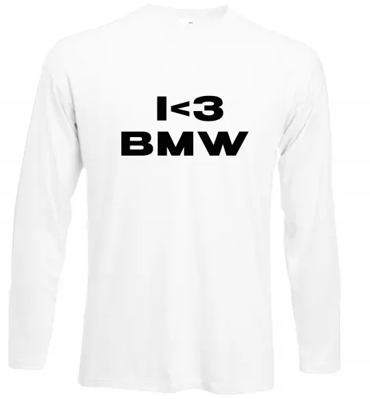 Лонгслив I <3 BMW Белый фото