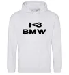 Чоловіча толстовка (худі) I <3 BMW Сірий меланж Чоловіча толстовка (худі) I <3 BMW Сірий меланж фото