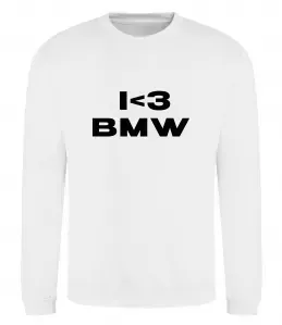 Світшот I <3 BMW Білий фото