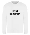 Світшот I <3 BMW Білий фото