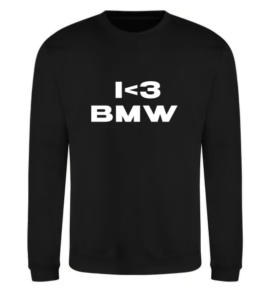 Свитшот I <3 BMW Черный фото