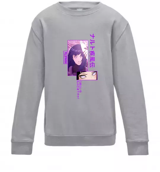 Детский Свитшот Хіната Серый меланж фото